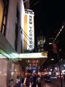 New Yorker Exterior Night New Yorker Hotel