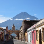 The historic Arch of Santa Catalina